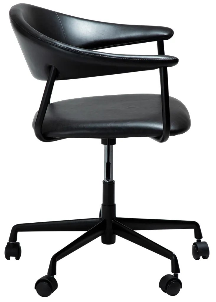 Dan-Form Rover Design Bureaustoel Zwart Kunstleer
