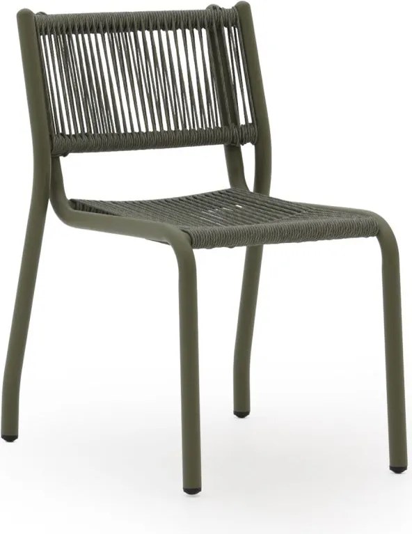 Dining tuinstoel | Manifesto  Cecita | Rope (touw) | Groen | Stapelbaar | Kees Smit Tuinmeubelen