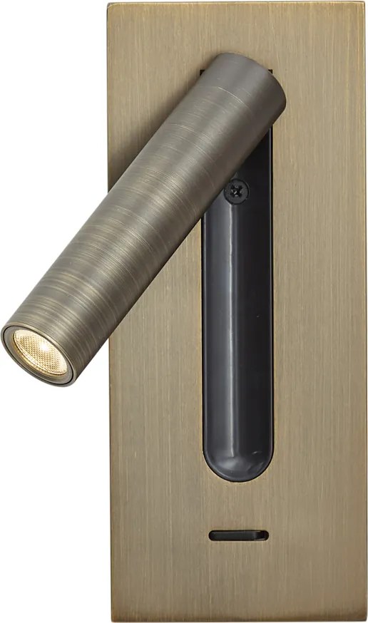 Set van 2 moderne wandlampen donkerbrons incl. LED - Plaza