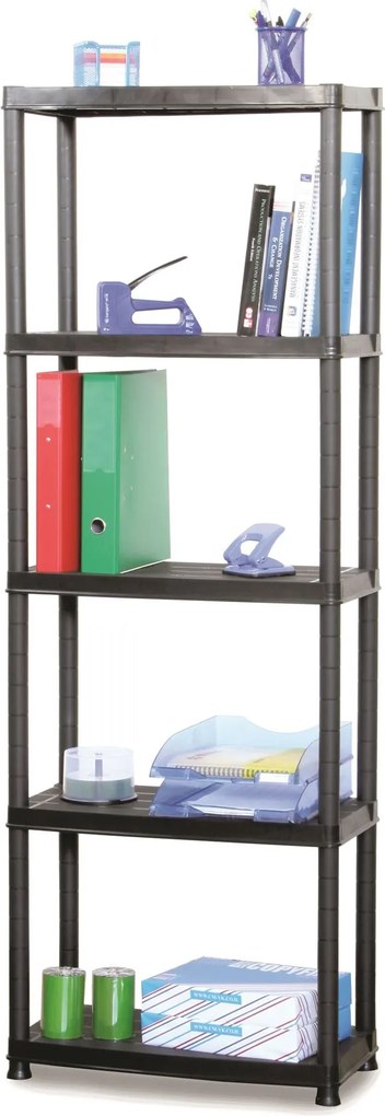 Practo Home plasti rack 066n zwart - Opbergrekken - 31x61x172cm