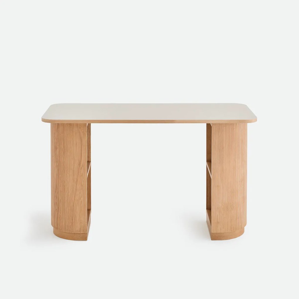 Bureau met opbergruimte, geribbelde poten, FRATTI