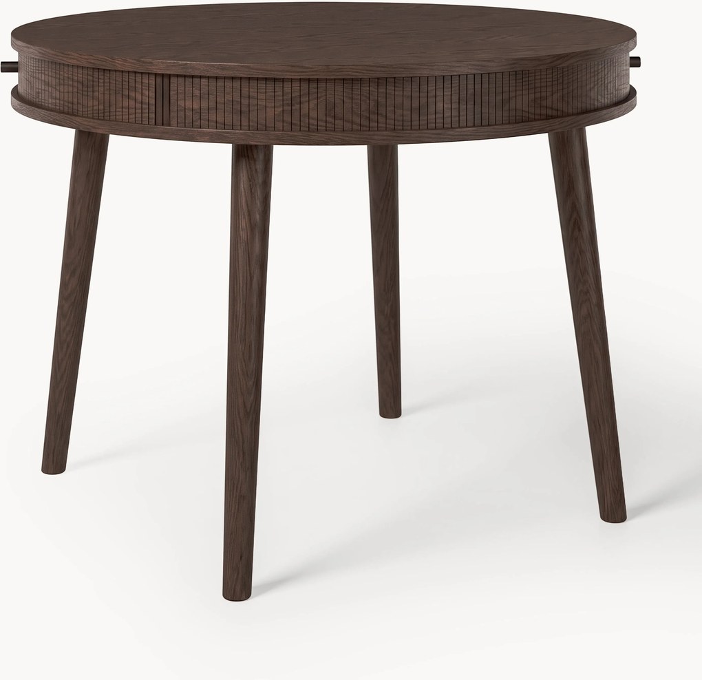 Ronde eettafel Calary met opbergruimte, in verschillende formaten