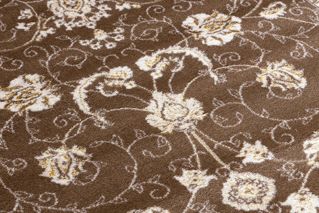 Tapijt MEFE modern 2312 Ornament, kader - Structureel, twee poolhoogte , donker beige