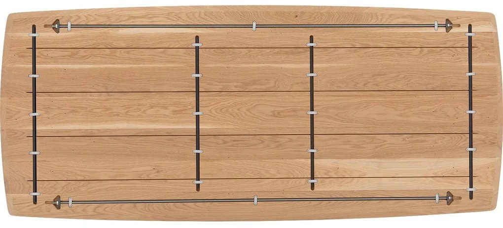 Goossens Excellent Eettafel Uniek, Semi rechthoekig 240 x 100 cm