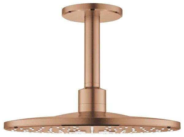 GROHE Rainshower SmartActive 310 Hoofddouche - 31cm - 2 straalsoorten - plafondarm 14.2cm - geborsteld warm sunset 26477dl0