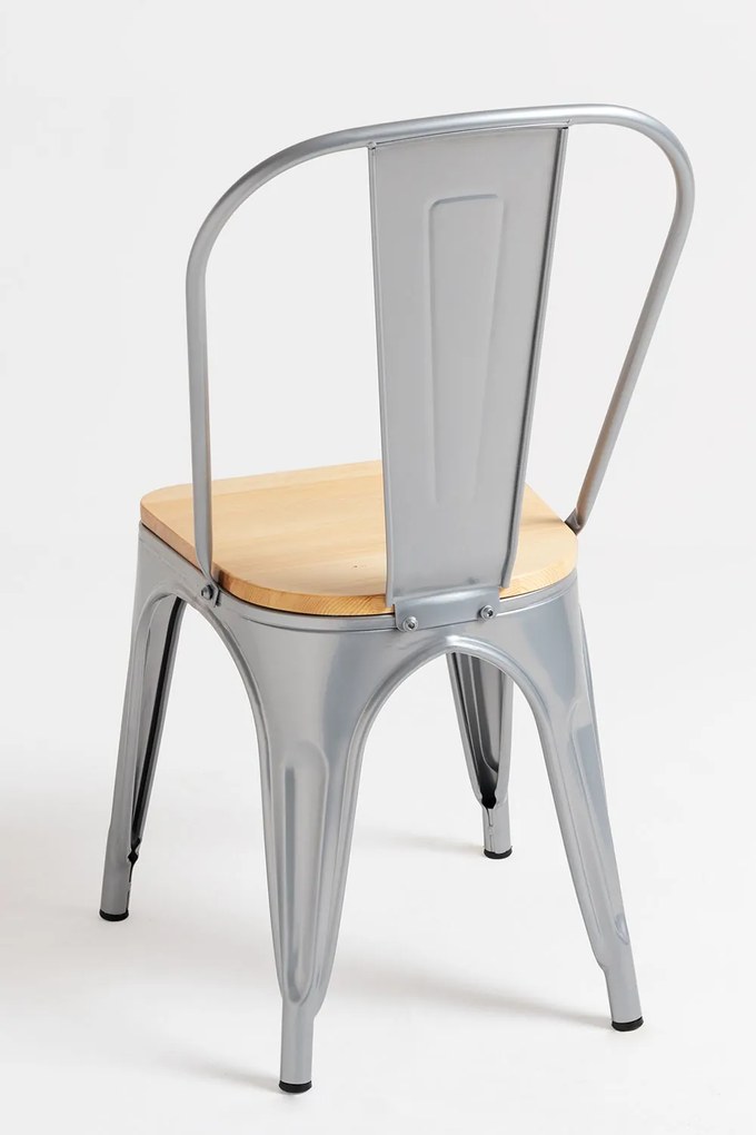 Pakket 4 Stoelen Torix Natuurlijk Hout