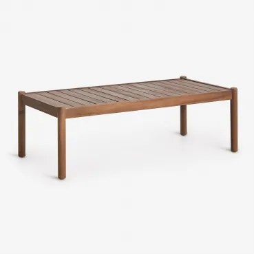 Rectangulaire 120x60 Cm Acaciahouten Tuintafel Karvia Acacia Bruin - Sklum