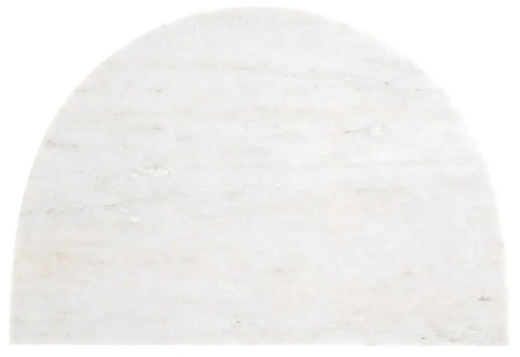 Richmond Interiors Lansky Marmeren Nachtkastje Beige Wit - 51x35x56.5cm.