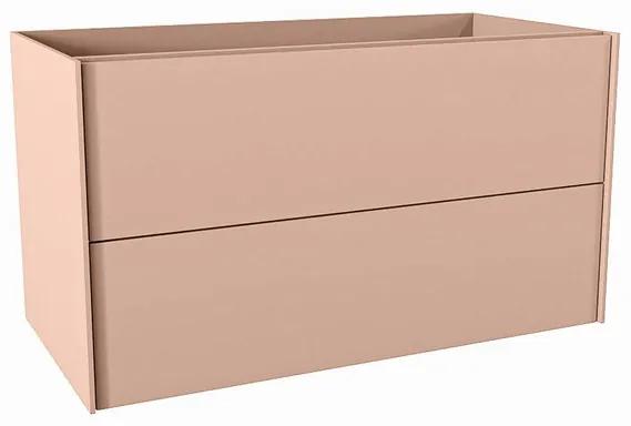 Mondiaz TENCE wastafelonderkast - 90x45x50cm - 2 lades - push to open - softclose - Rosee M37166Rosee