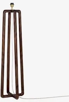 Voet Voor Staande Lamp 130 Cm Van Mangohout Lureva Donker Handvat Hout - Sklum