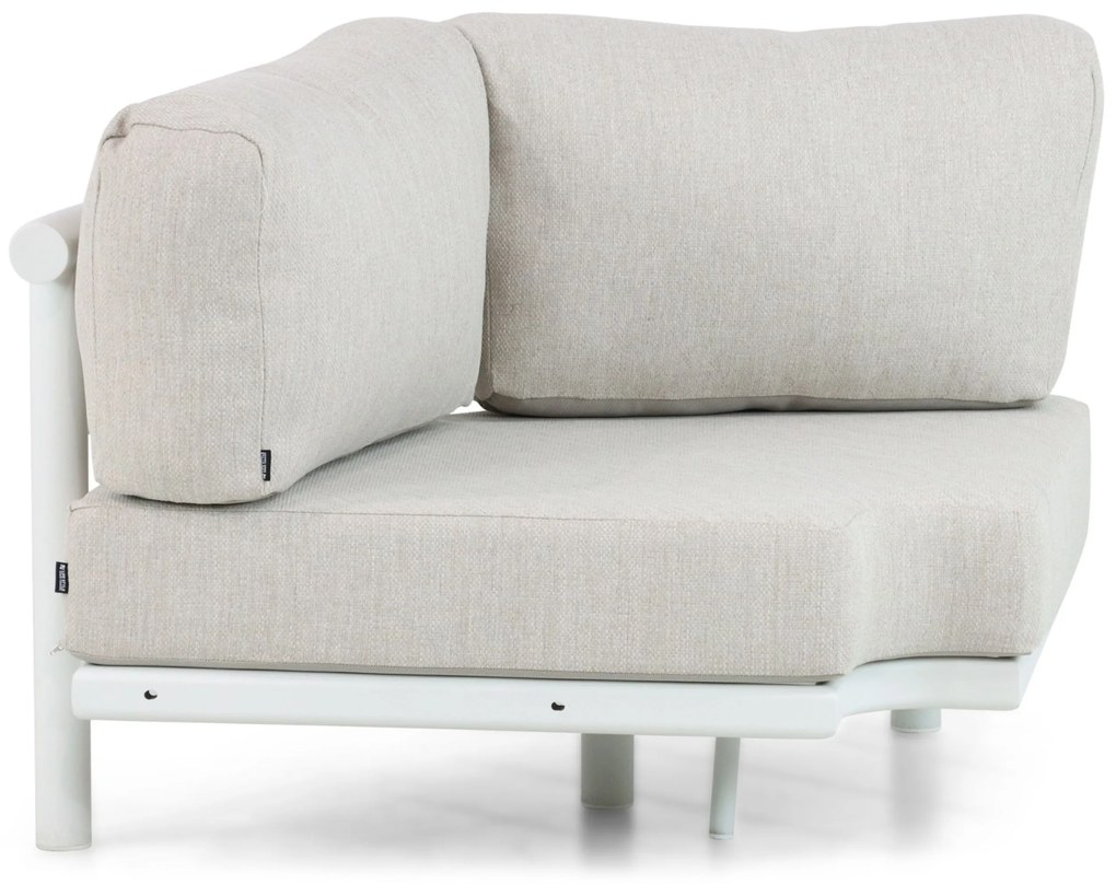 Hoek loungeset 5 personen Aluminium Wit  Lifestyle Garden Furniture Harmonic