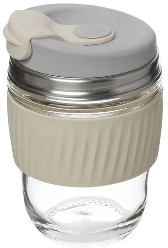 Koffiebeker to go, hittebestendig glas, 340 ml