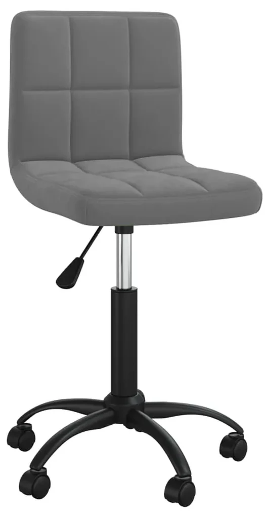 vidaXL Eetkamerstoelen draaibaar 4 st fluweel donkergrijs