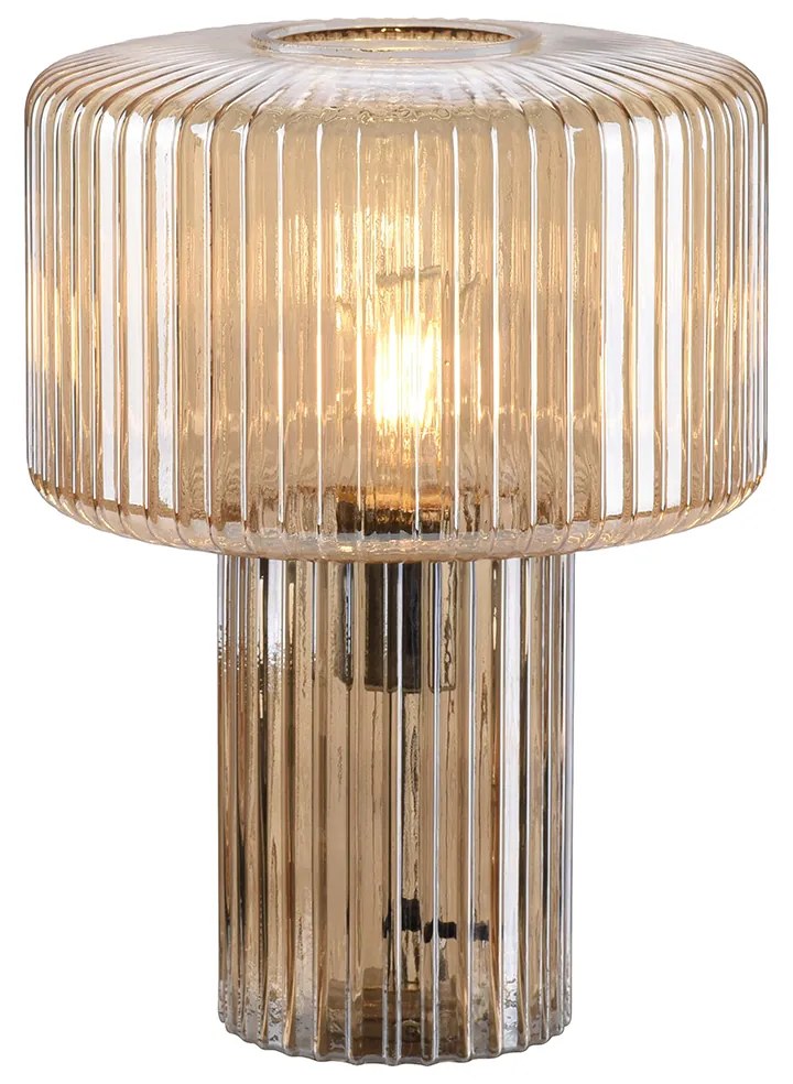 Design tafellamp van amber glas - Andro