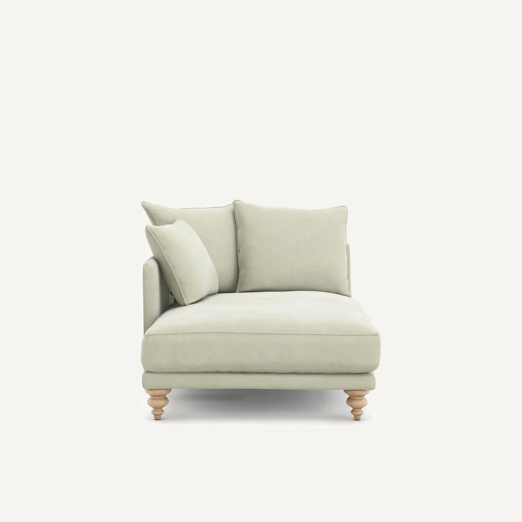 Longchair stonewashed fluweel, Lazare