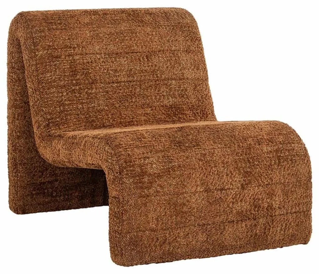 Richmond Interiors Kelly Design Fauteuil Zachte Stof Cinnamon Bruin