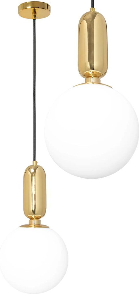 Plafondlamp Hangend Glas Metaal Goud Goud APP474-1CP