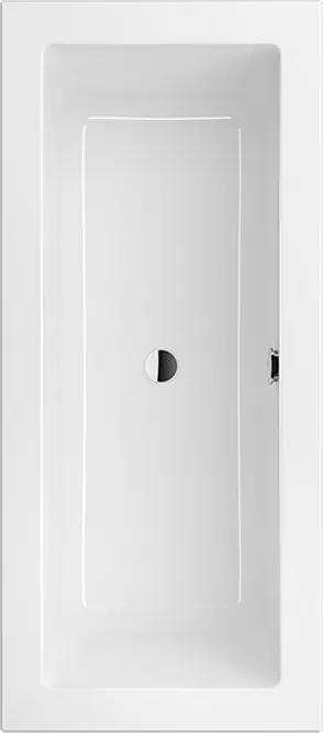 Legato duobad rechthoek 170x75 cm, wit alpin