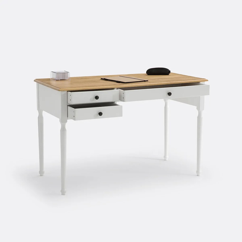 Bureau in massief dennenhout