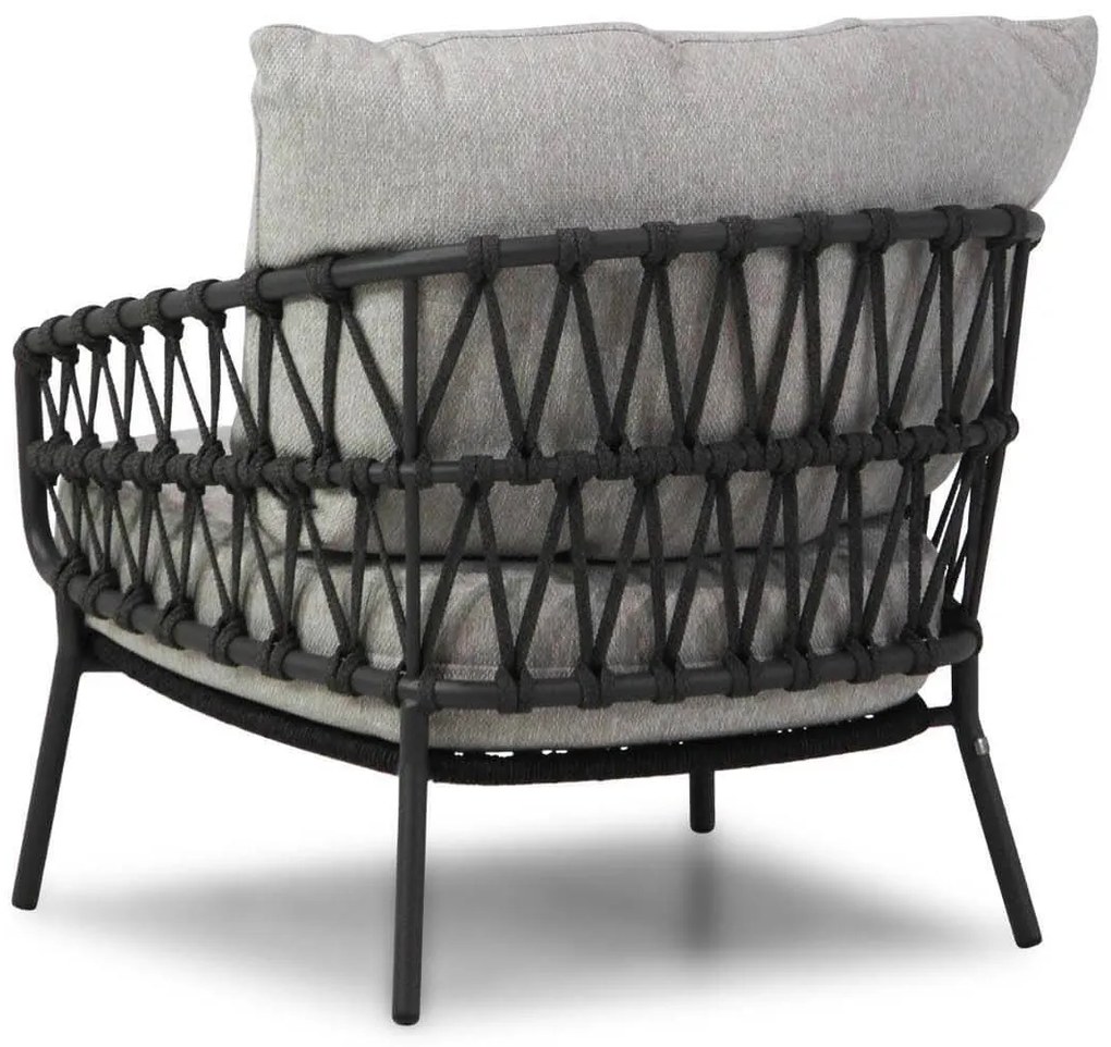 Loungestoel Aluminium/wicker Grijs-antraciet 4 Seasons Calpi