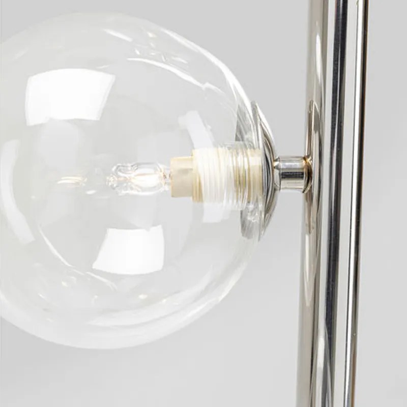 Vloerlamp Met Glazen Bollen Chroom