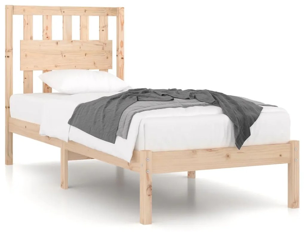 vidaXL Bedframe massief grenenhout 90x190 cm 3FT Single