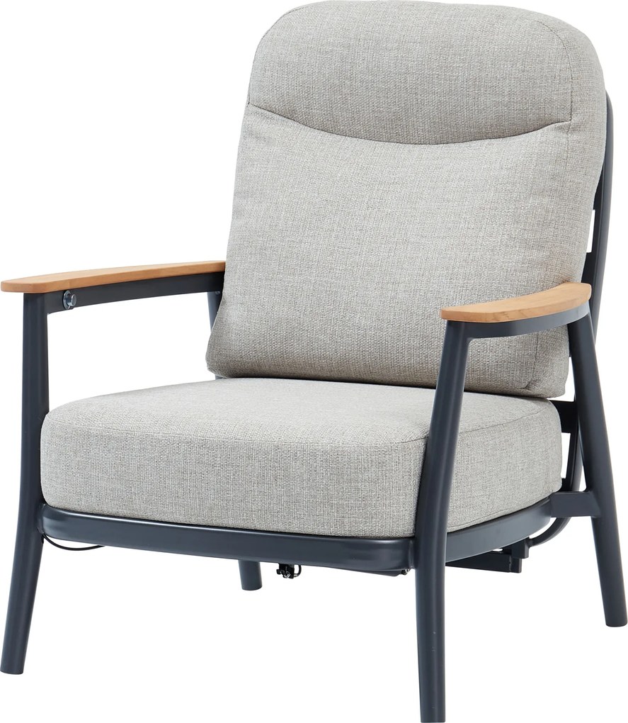 Savanna verstelbare lounge tuinstoel aluminium antraciet