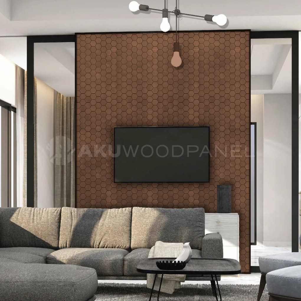 Decoratief Houten Wandpaneel | Snowdrop Rose Black | 60×60 cm | Amerikaans Notenhout