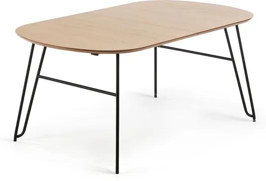 Uitschuifbare ovalen tafel Novac 170x100cm