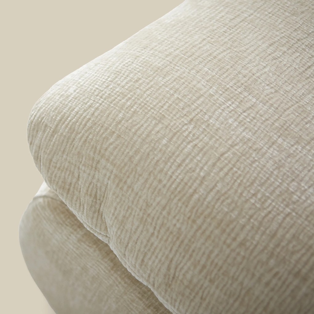 Creme Lounge Fauteuil Retro