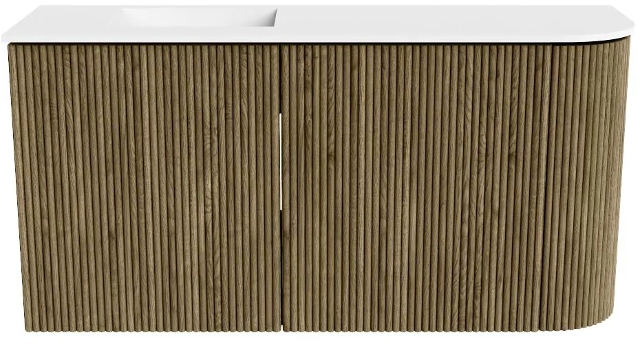 Mondiaz Joya 80cm toiletmeubel ronding rechts dusk met wastafel faye links zonder kraangat talc