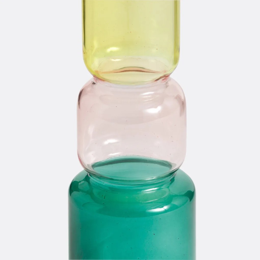 Vaas in glas H24 cm, Oryo