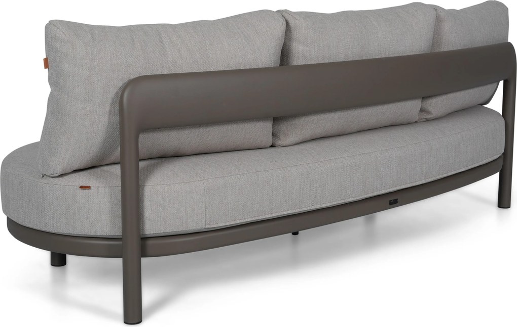 Stoel en Bank Loungeset 5 personen Aluminium Taupe Santika Furniture Santika
