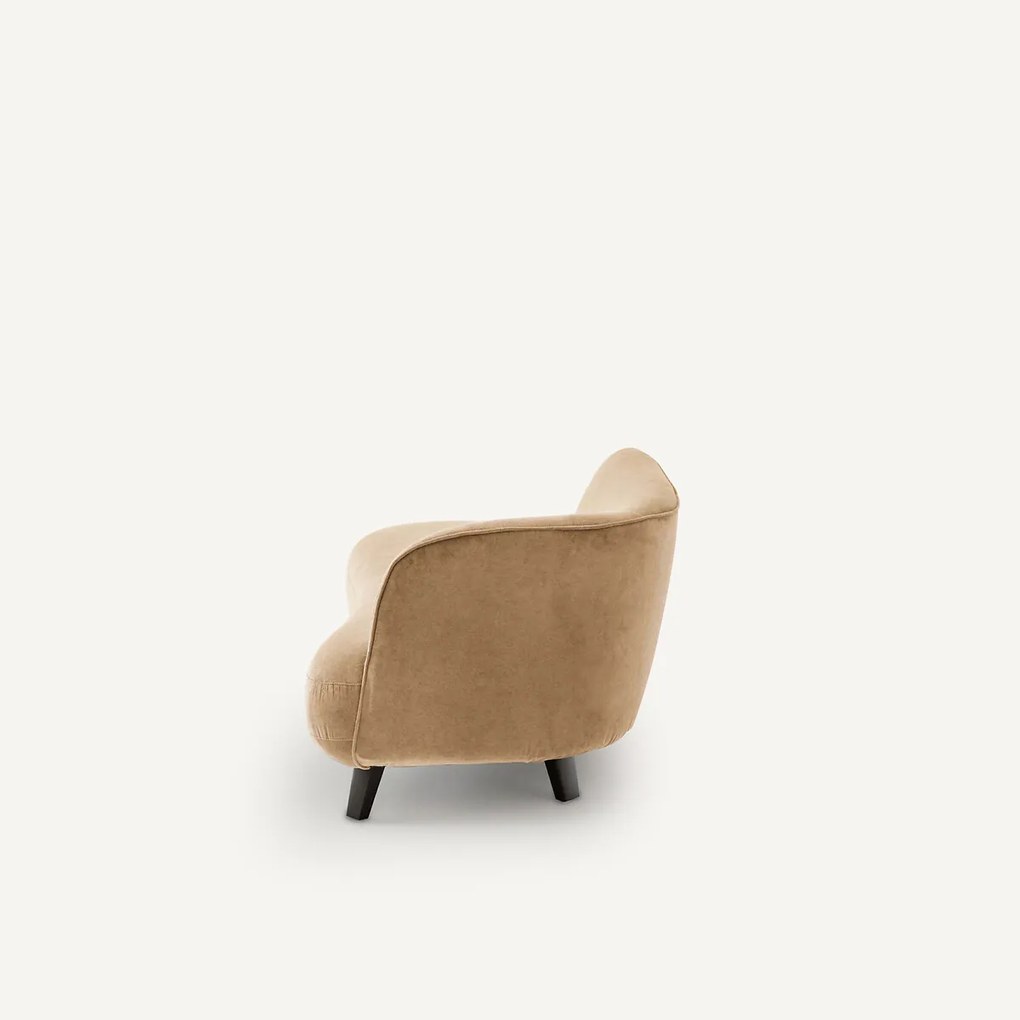 Sofa Dormeuse stonewashed fluweel, Rosebury, ontwerp Emmanuel Gallina