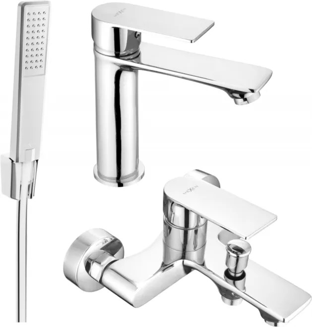 Mexen Royo R72 badkuipset, chroom - 72203R72-00