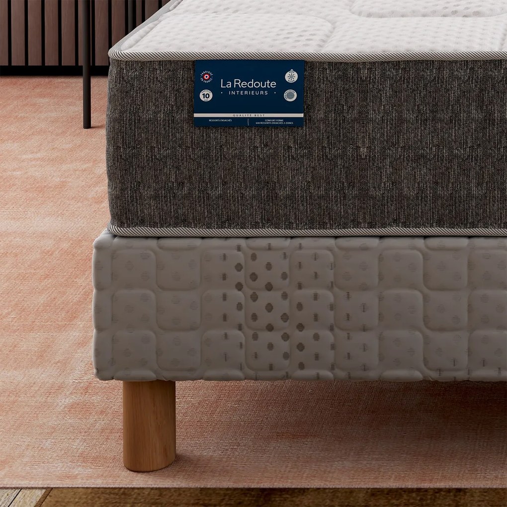 Matras met 660 veren, 7 zones, stevige ondersteuning, zacht comfort