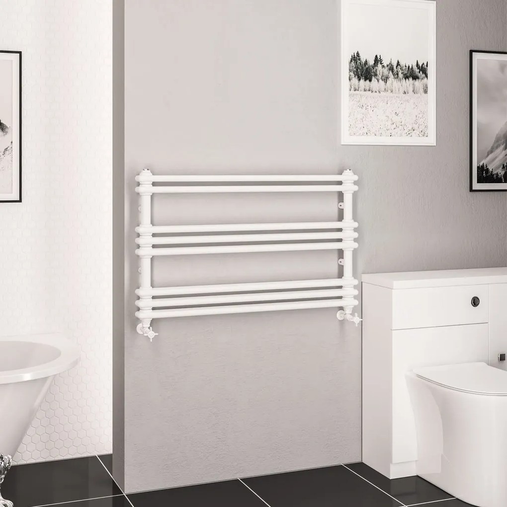 Eastbrook Imperia 2 koloms handdoekradiator 100x60cm 772W wit glans