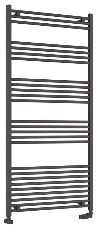 Eastbrook Wendover handdoekradiator 75x160cm 1041W antraciet mat