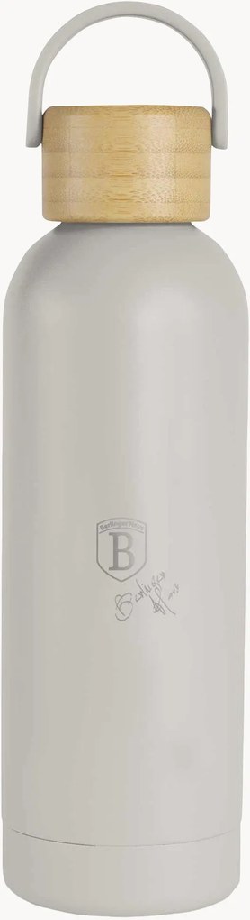 Thermosfles met bamboe deksel