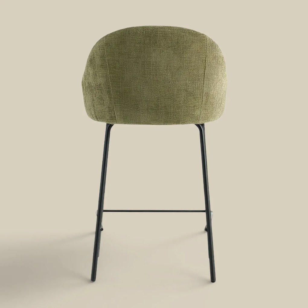 Barkruk Met Ronde Rugleuning Groen
