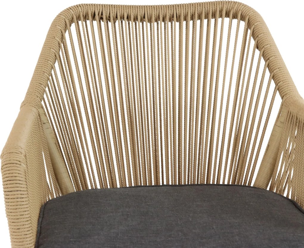 Barset 4 personen 150 cm Rope Taupe De Laan Projects