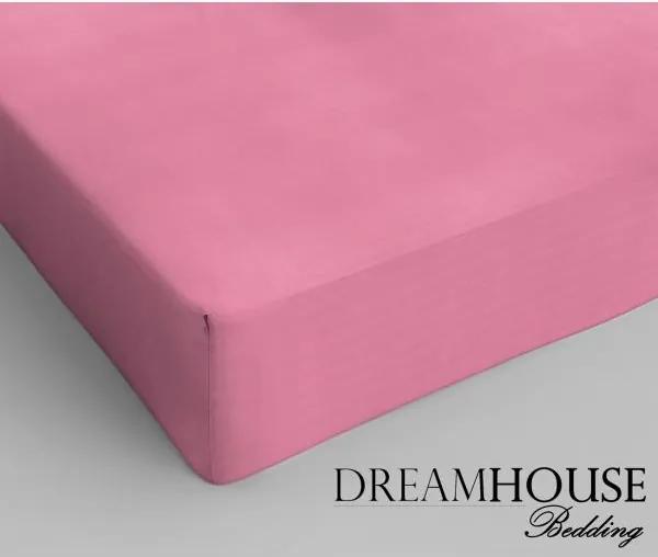 Dreamhouse Bedding Katoen Hoeslaken Pink Roze 160 x 220