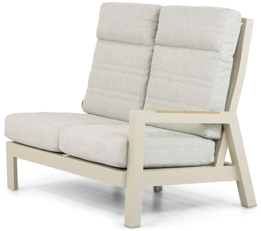 Hoek loungeset 6 personen Aluminium Taupe Lifestyle Garden Furniture Evora