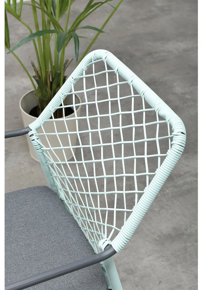Garden Impressions Ross tuinset 3-delig zacht groen - Mina tuintafel 90x90 cm