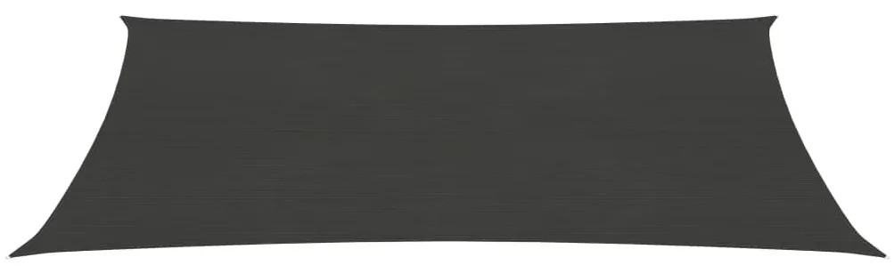 vidaXL Zonnezeil 160 g/m² 3x6 m HDPE antracietkleurig
