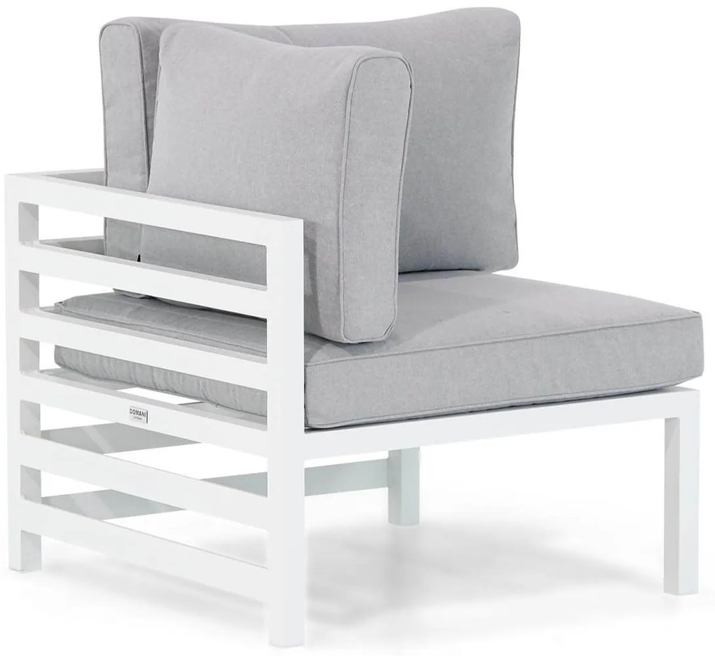 Hoek loungeset 5 personen Aluminium Wit  Domani Furniture Linde