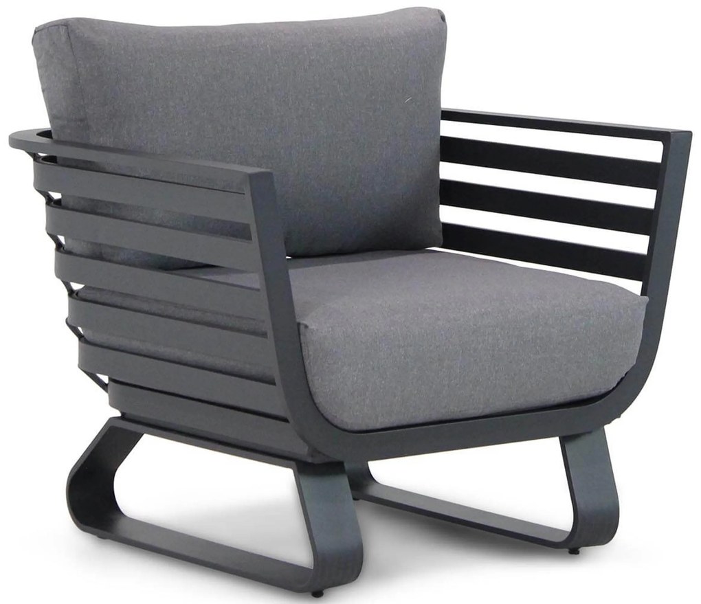Stoel en Bank Loungeset 4 personen Aluminium Grijs Santika Furniture Santika Sovita