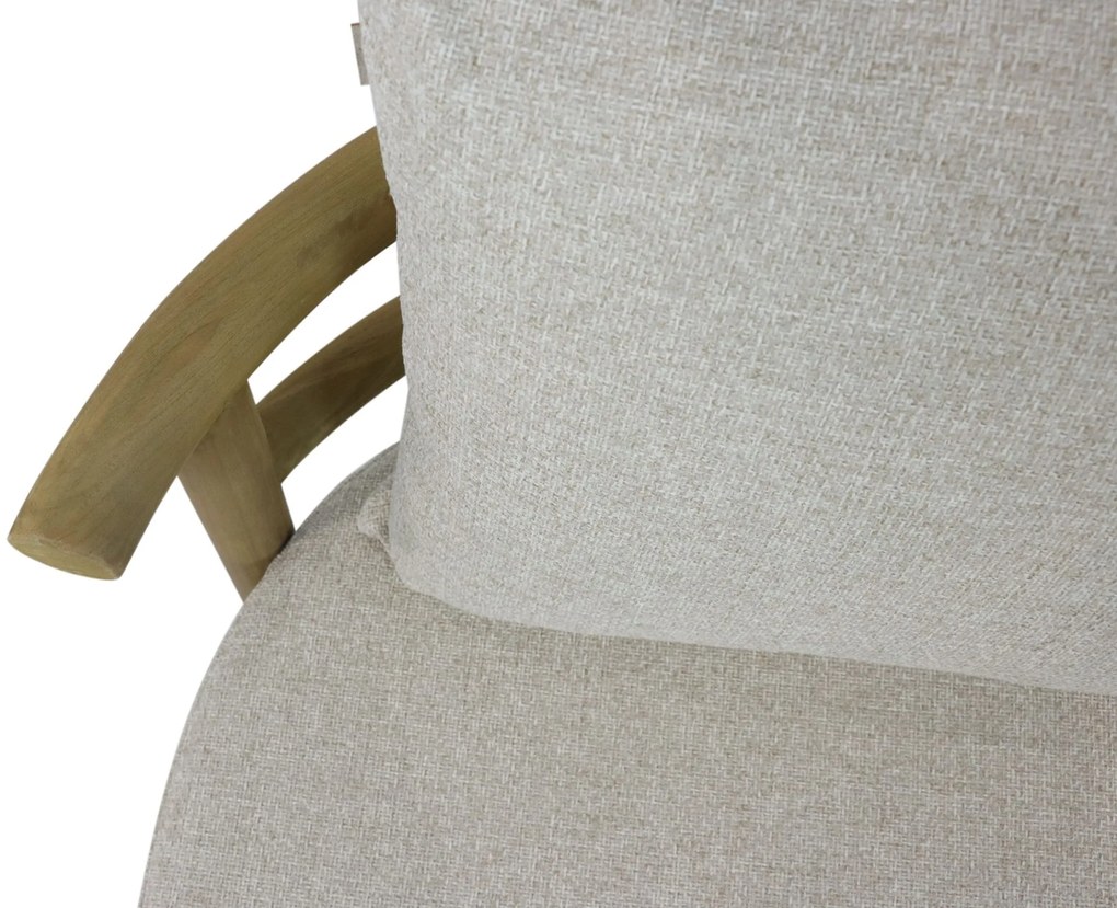 Stoel en Bank Loungeset 5 personen Teak Old teak greywash  Santika Furniture Santika