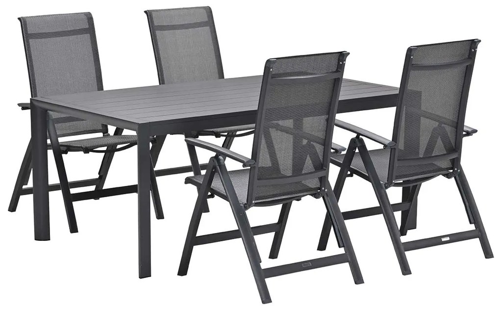 Garden Impressions Santana tuinset 5-delig verstelbaar - Adana tuintafel 180x100 cm