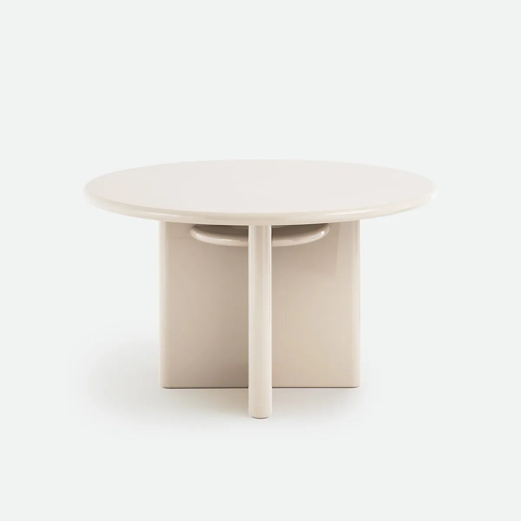 Ronde, gelakte eettafel, 4 personen, diameter 130 cm, MARVELA